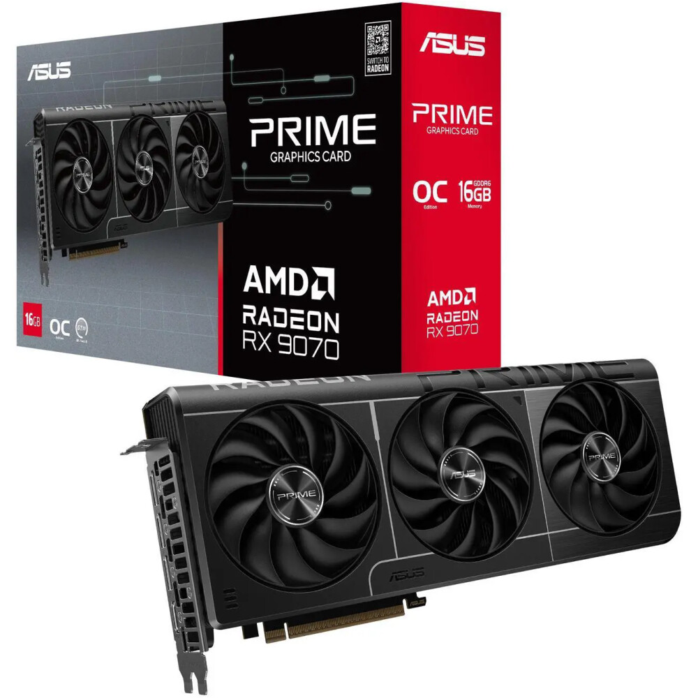 Tarjeta de video ASUS PRIME Radeon RX 9070 16GB OC - Imagen 1