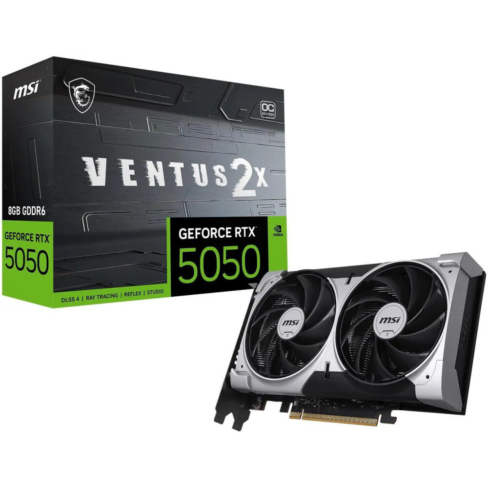 Tarjeta de video MSI VENTUS 2x GeForce RTX 5050 8GB OC - Imagen 1