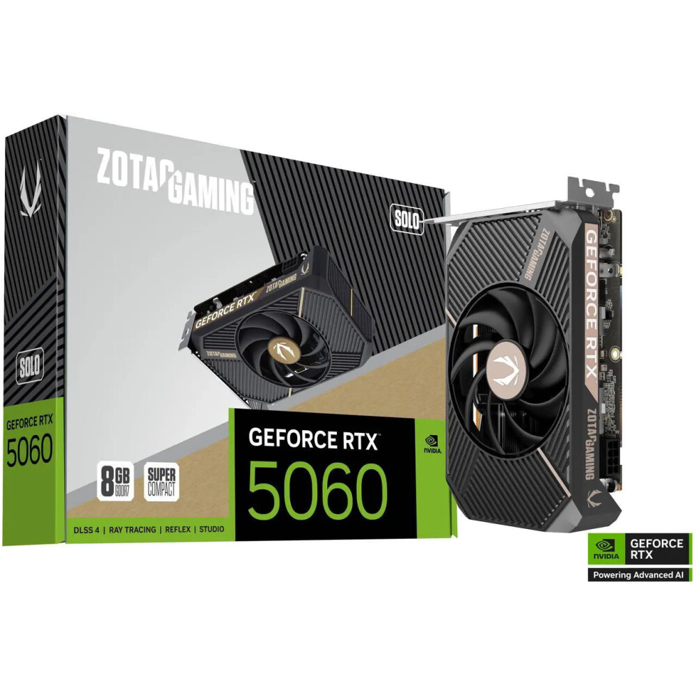 Tarjeta de video ZOTAC SOLO GeForce RTX 5060 8GB - Imagen 1