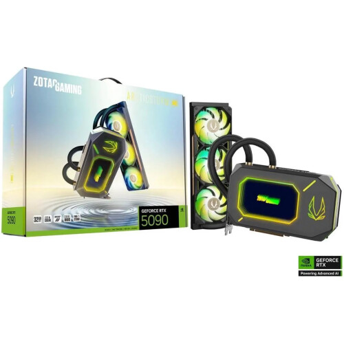 Tarjeta de video ZOTAC ARCTICSTORM AIO GeForce RTX 5090 32GB