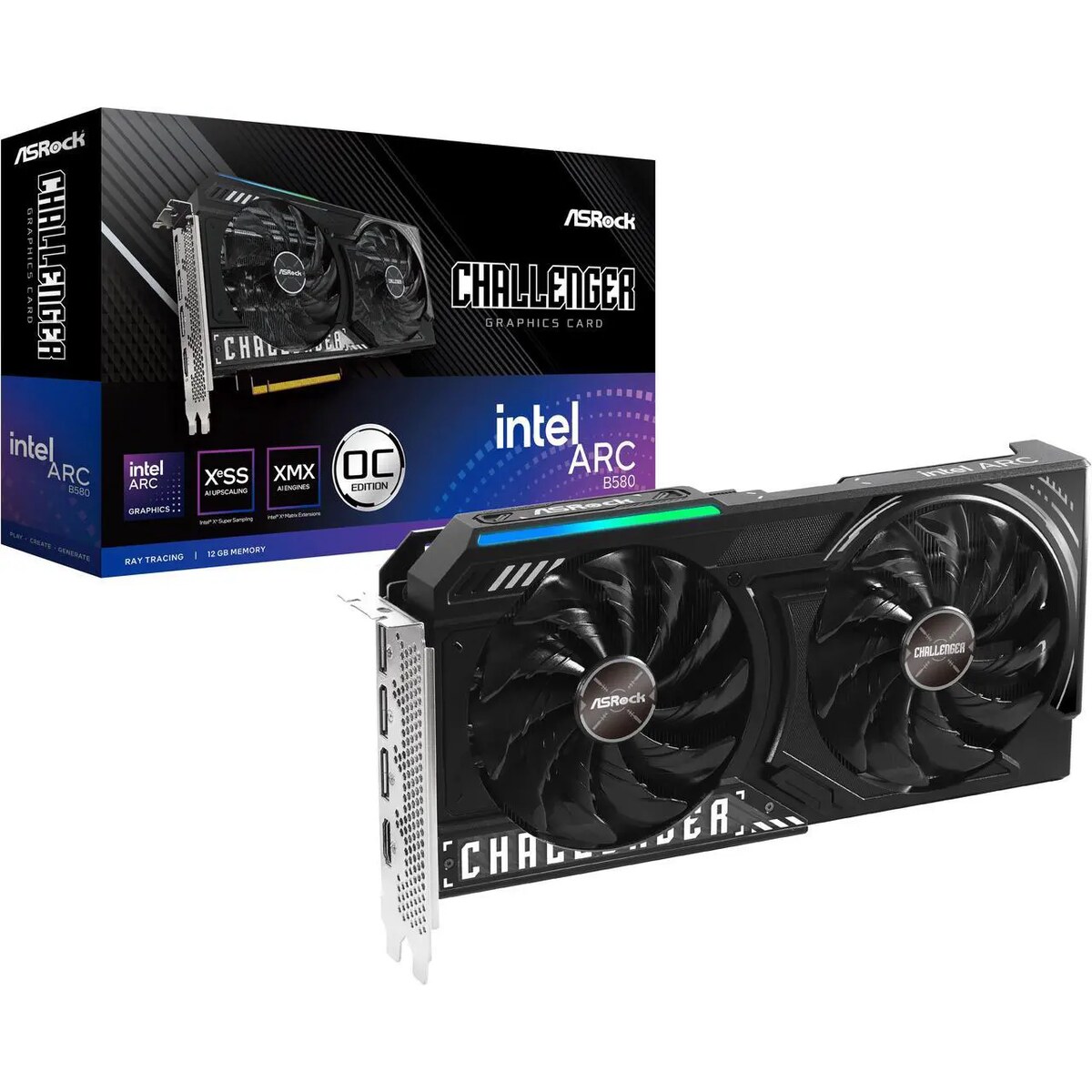 Tarjeta de video ASRock Challenger Arc B580 12GB OC