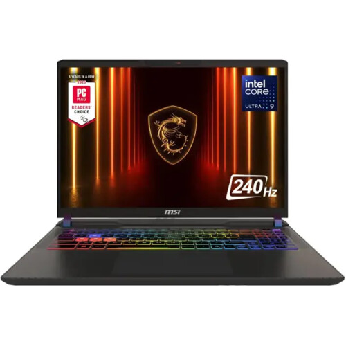MSI Vector 16 HX AI 16″ QHD+ 240 Hz – Intel Core Ultra 9 275HX – 16GB DDR5 – NVIDIA GeForce RTX 5080 16GB – 1TB SSD