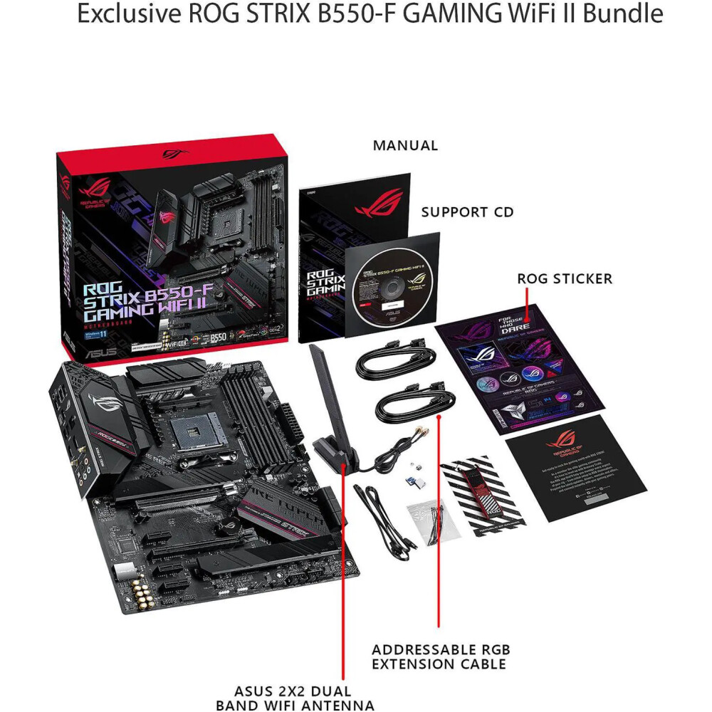 Motherboard ASUS ROG STRIX B550-F GAMING WIFI II Socket AM4 ATX - Imagen 6