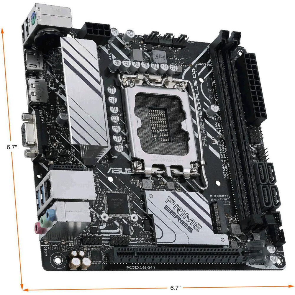 Motherboard ASUS PRIME H610I-PLUS D4-CSM Socket LGA 1700 Mini ITX - Imagen 6