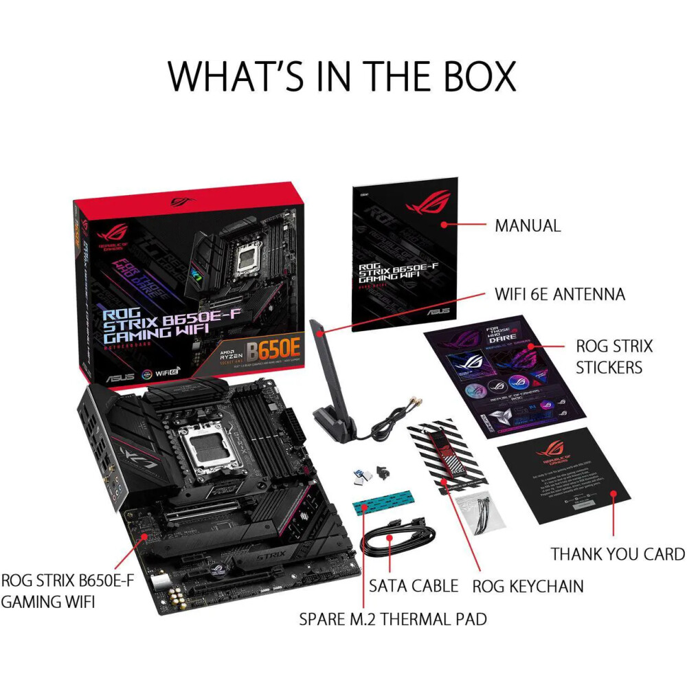 Motherboard ASUS ROG STRIX B650E-F GAMING WIFI AM5 ATX - Imagen 6