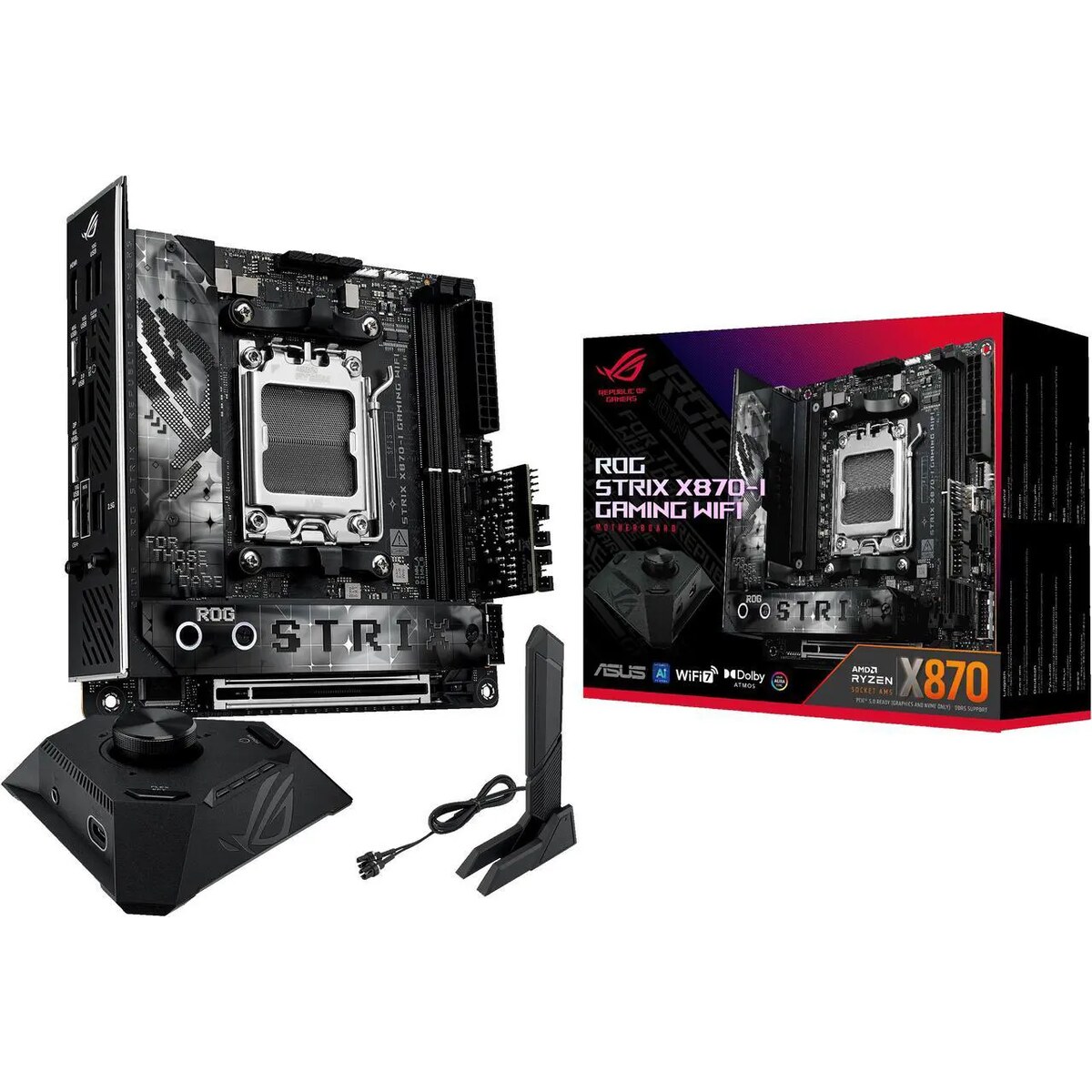 Motherboard ASUS ROG STRIX X870‑I GAMING WiFi Socket AM5 Mini ITX