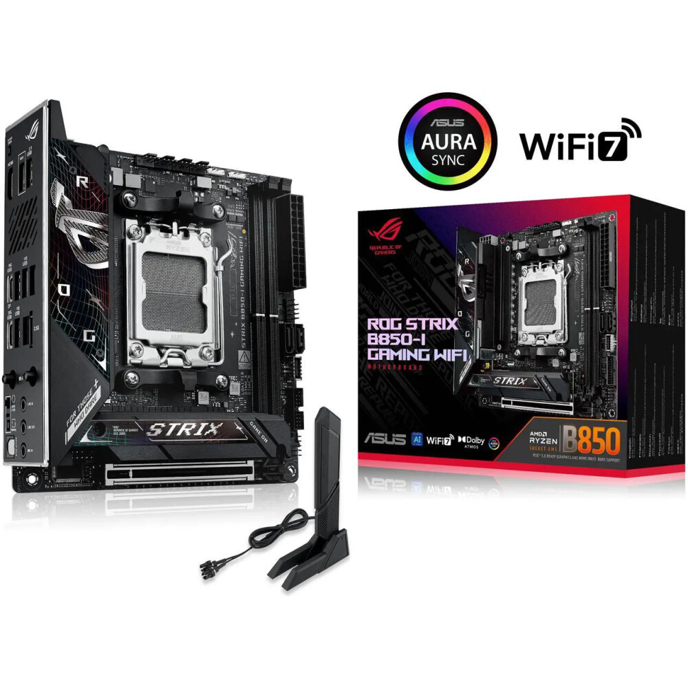 Motherboard ASUS ROG STRIX B850‑I GAMING WiFi Socket AM5 Mini ITX - Imagen 1