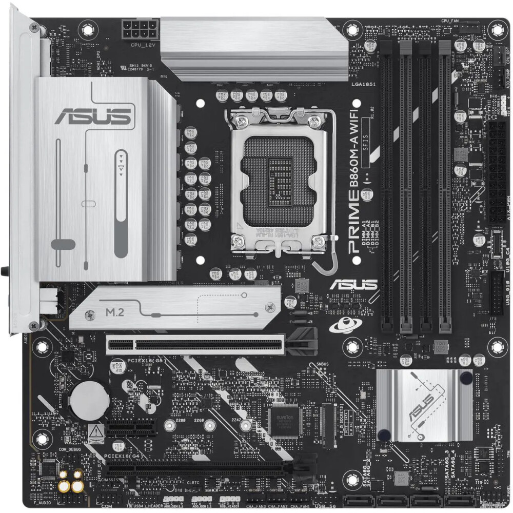 Motherboard ASUS PRIME B860M-A WIFI-CSM Socket LGA 1851 Micro ATX - Imagen 2
