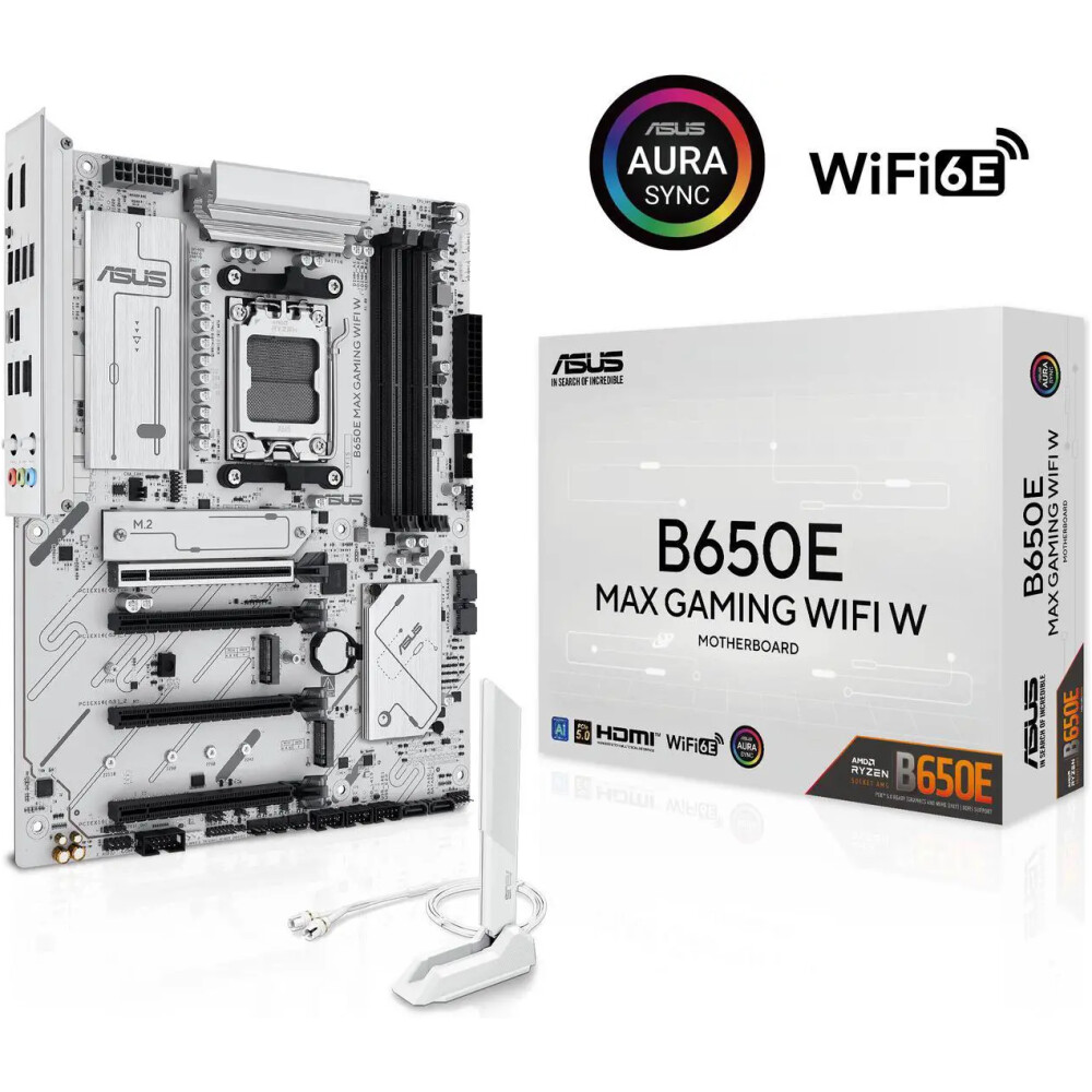 Motherboard ASUS B650E MAX GAMING WIFI White Socket AM5 ATX - Imagen 3