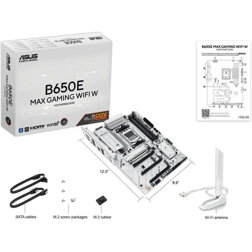 Motherboard ASUS B650E MAX GAMING WIFI White Socket AM5 ATX - Imagen 7