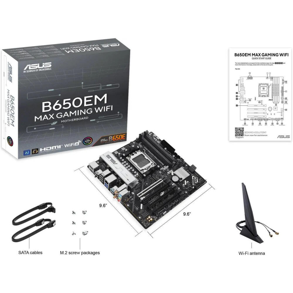 Motherboard ASUS B650EM MAX GAMING WIFI Socket AM5 Micro ATX - Imagen 12