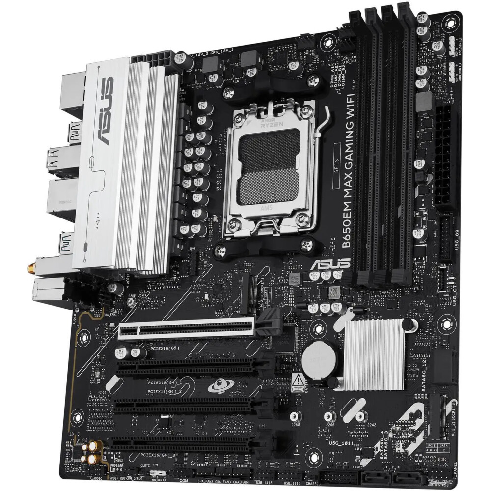 Motherboard ASUS B650EM MAX GAMING WIFI Socket AM5 Micro ATX - Imagen 7