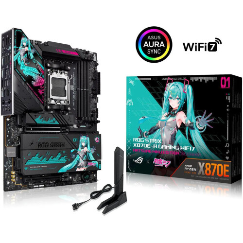 Motherboard ASUS ROG STRIX X870E-H GAMING WIFI7 HATSUNE MIKU EDITION Socket AM5 ATX