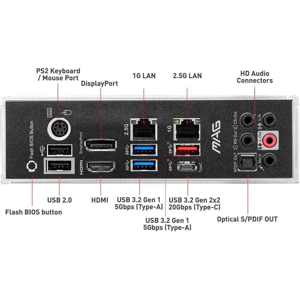 Motherboard MSI MAG B550 TOMAHAWK Socket AM4 ATX - Imagen 9