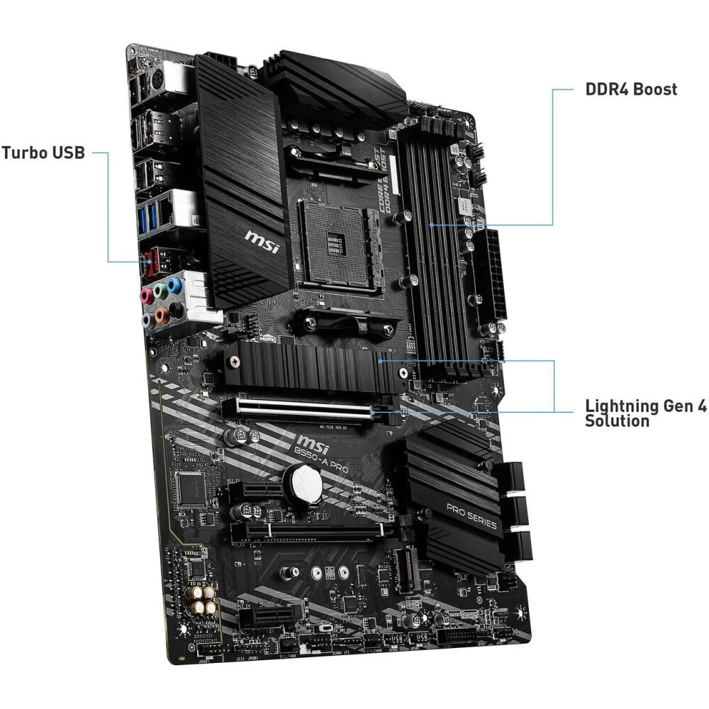 Motherboard MSI PRO B550-A PRO Socket AM4 ATX - Imagen 5
