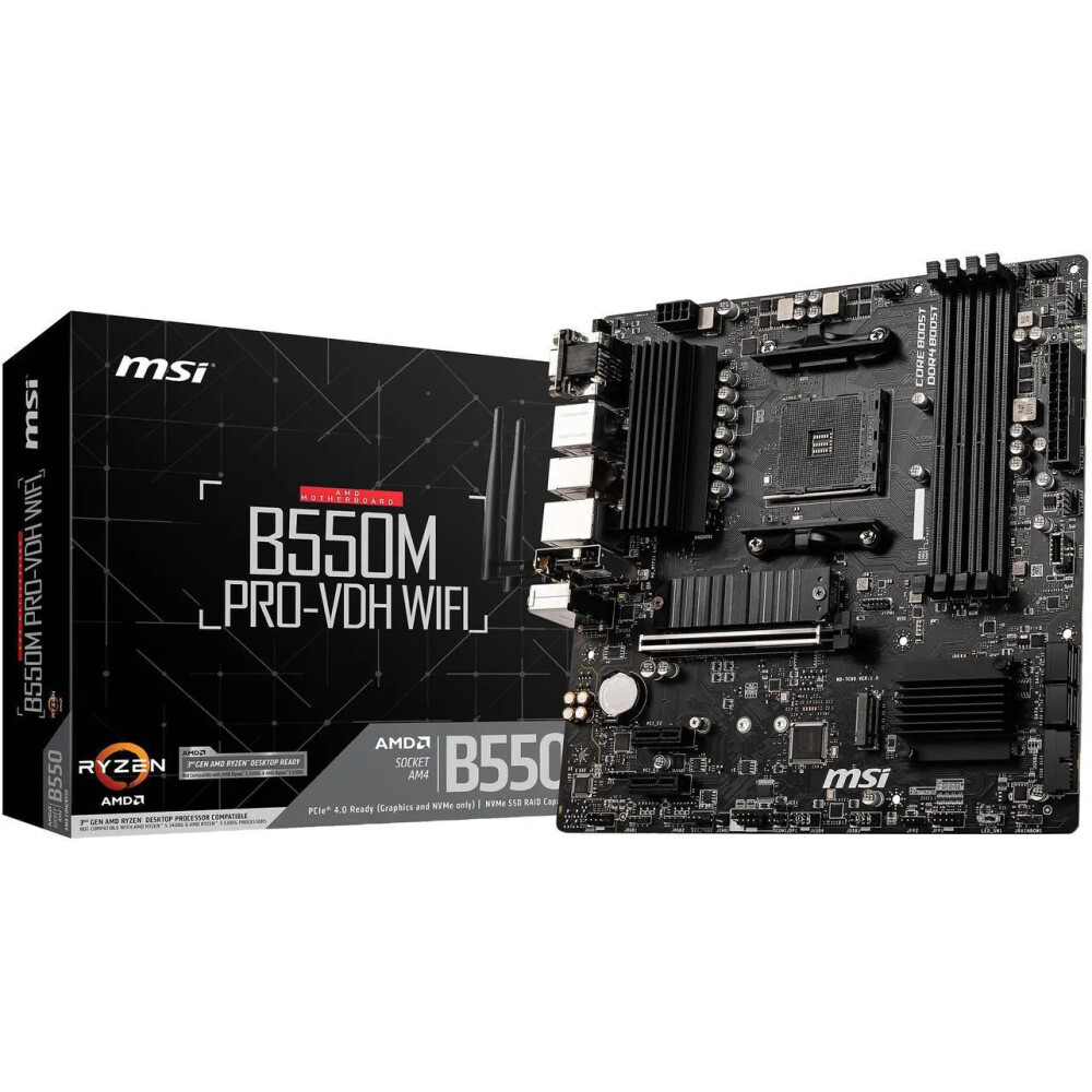 Motherboard MSI PRO B550M PRO-VDH WIFI Socket AM4 Micro ATX - Imagen 9