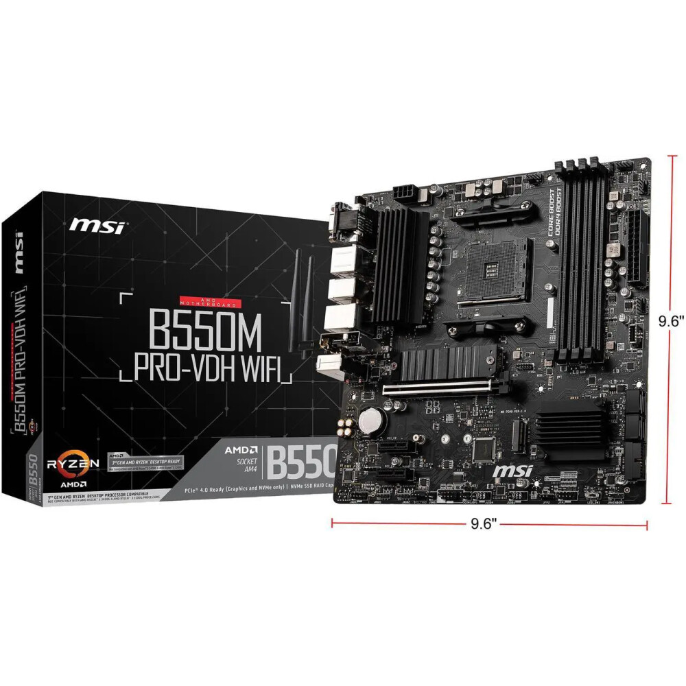 Motherboard MSI PRO B550M PRO-VDH WIFI Socket AM4 Micro ATX - Imagen 10