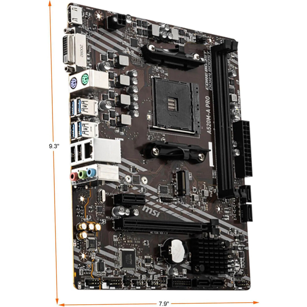 Motherboard MSI A520M‑A PRO Socket AM4 Micro ATX - Imagen 2