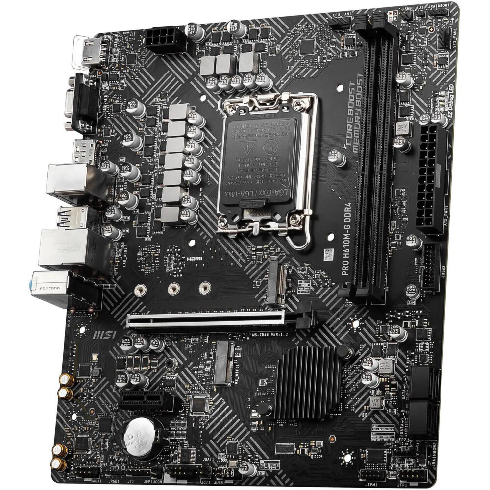 Motherboard MSI PRO H610M-G DDR4 Socket LGA 1700 Micro ATX - Imagen 2