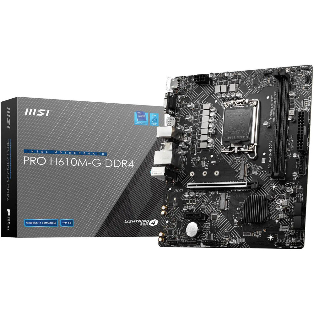 Motherboard MSI PRO H610M-G DDR4 Socket LGA 1700 Micro ATX - Imagen 7