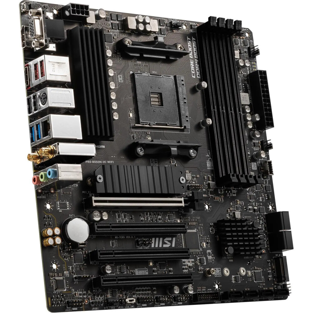 Motherboard MSI PRO B550M-VC WIFI Socket AM4 Micro ATX - Imagen 6