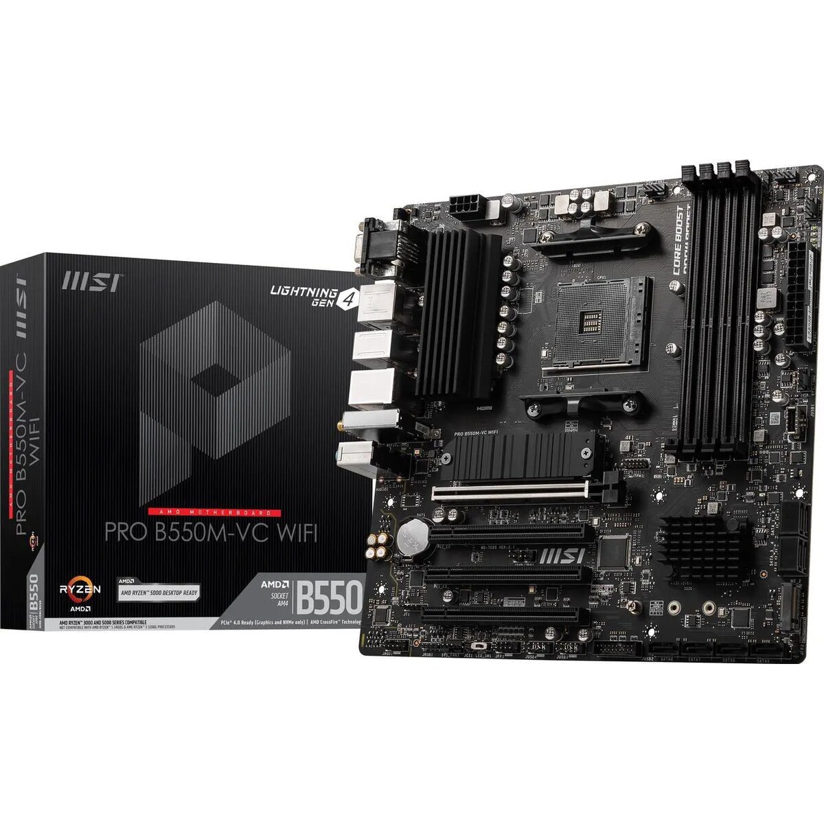 Motherboard MSI PRO B550M-VC WIFI Socket AM4 Micro ATX
