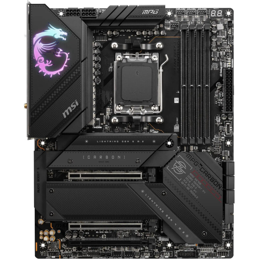 Motherboard MSI MPG X670E CARBON WiFi Socket AM5 ATX - Imagen 3