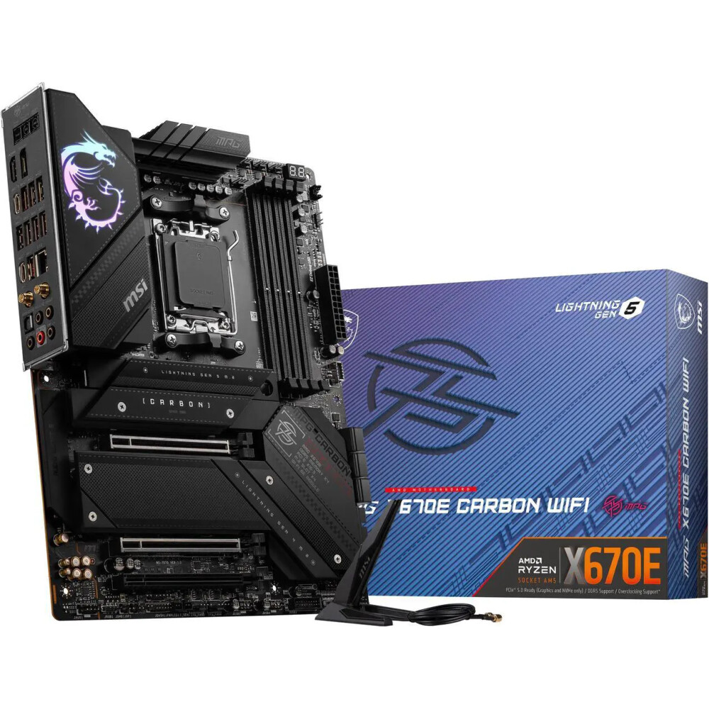 Motherboard MSI MPG X670E CARBON WiFi Socket AM5 ATX - Imagen 2