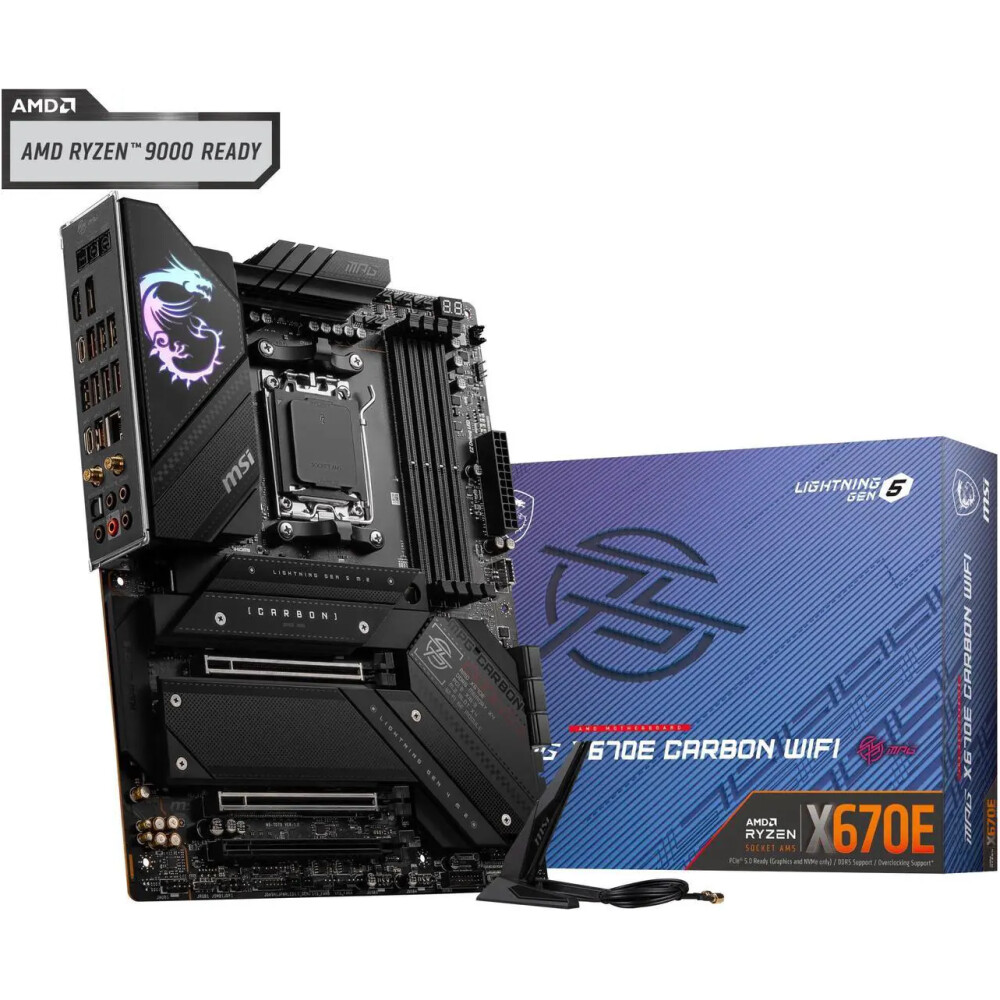 Motherboard MSI MPG X670E CARBON WiFi Socket AM5 ATX - Imagen 1