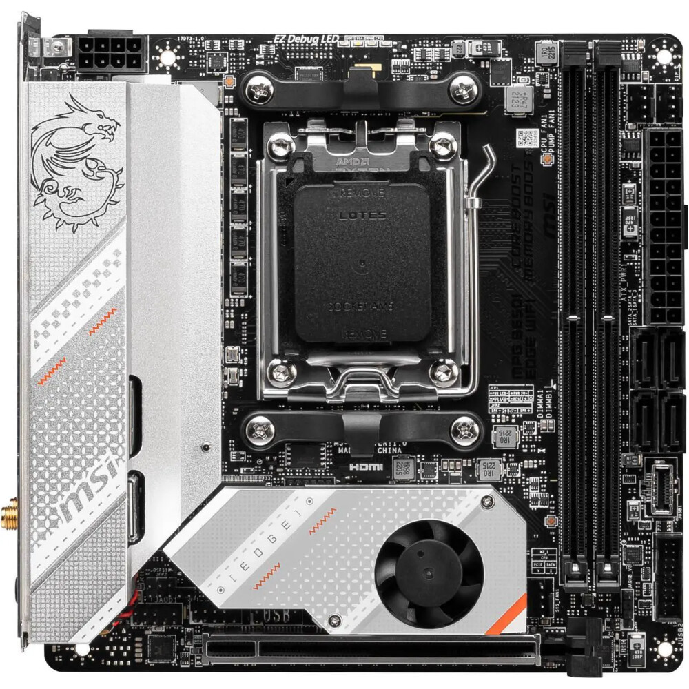 Motherboard MSI MPG B650I EDGE WiFi Socket AM5 Mini ITX - Imagen 3