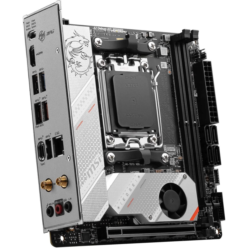 Motherboard MSI MPG B650I EDGE WiFi Socket AM5 Mini ITX - Imagen 7