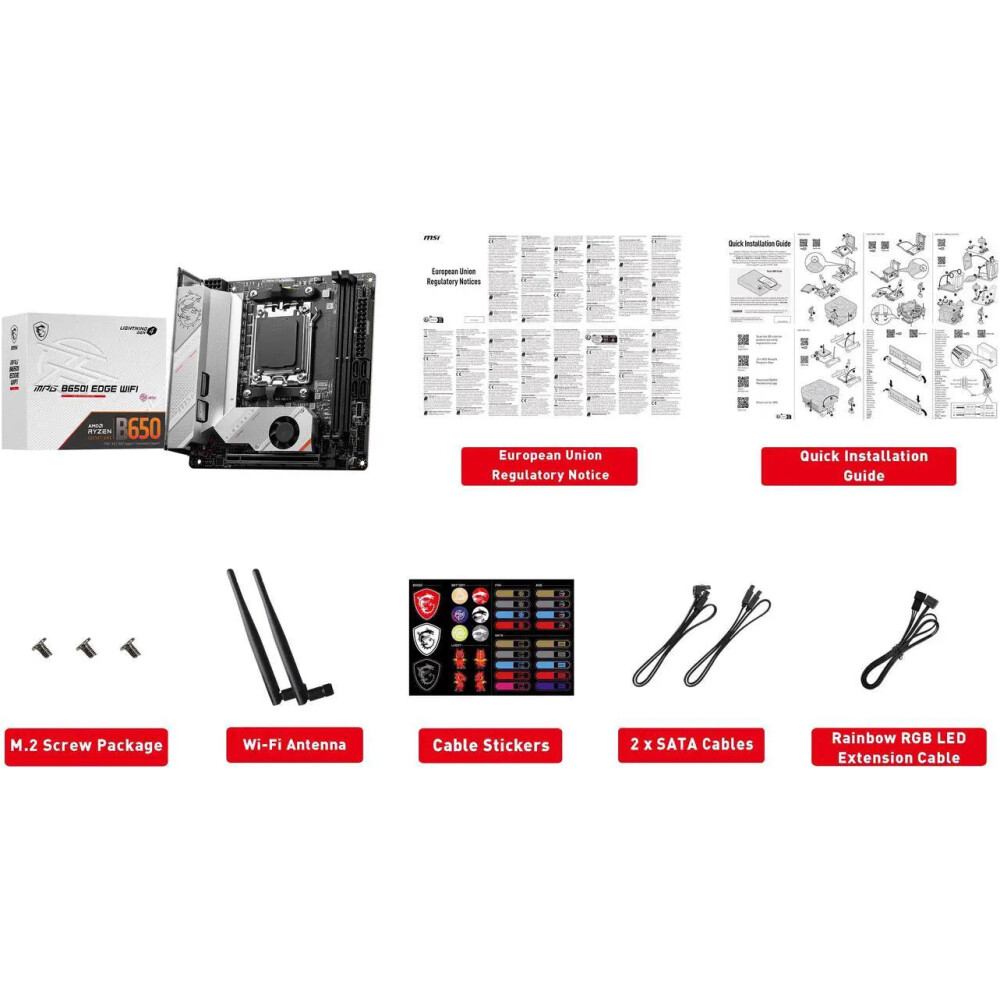 Motherboard MSI MPG B650I EDGE WiFi Socket AM5 Mini ITX - Imagen 8