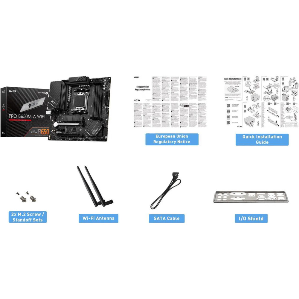 Motherboard MSI PRO B650M-A WiFi Socket AM5 Micro ATX - Imagen 8