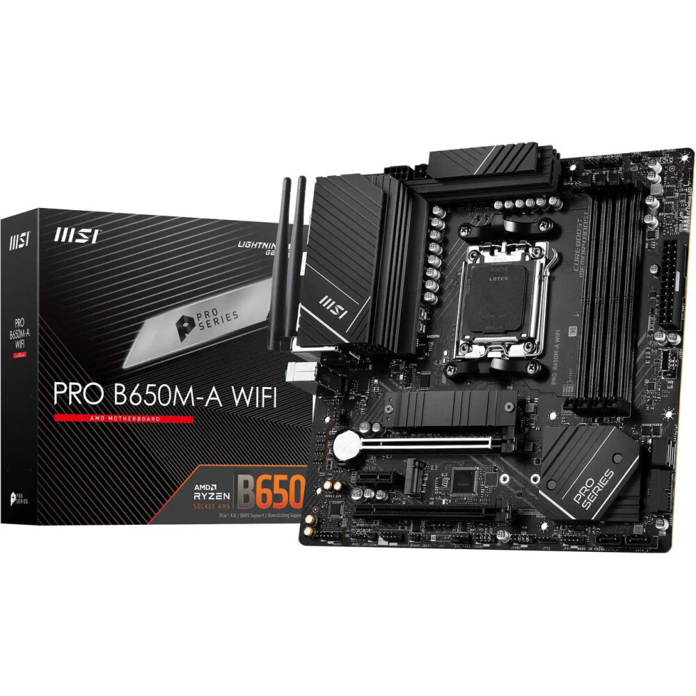Motherboard MSI PRO B650M-A WiFi Socket AM5 Micro ATX - Imagen 2