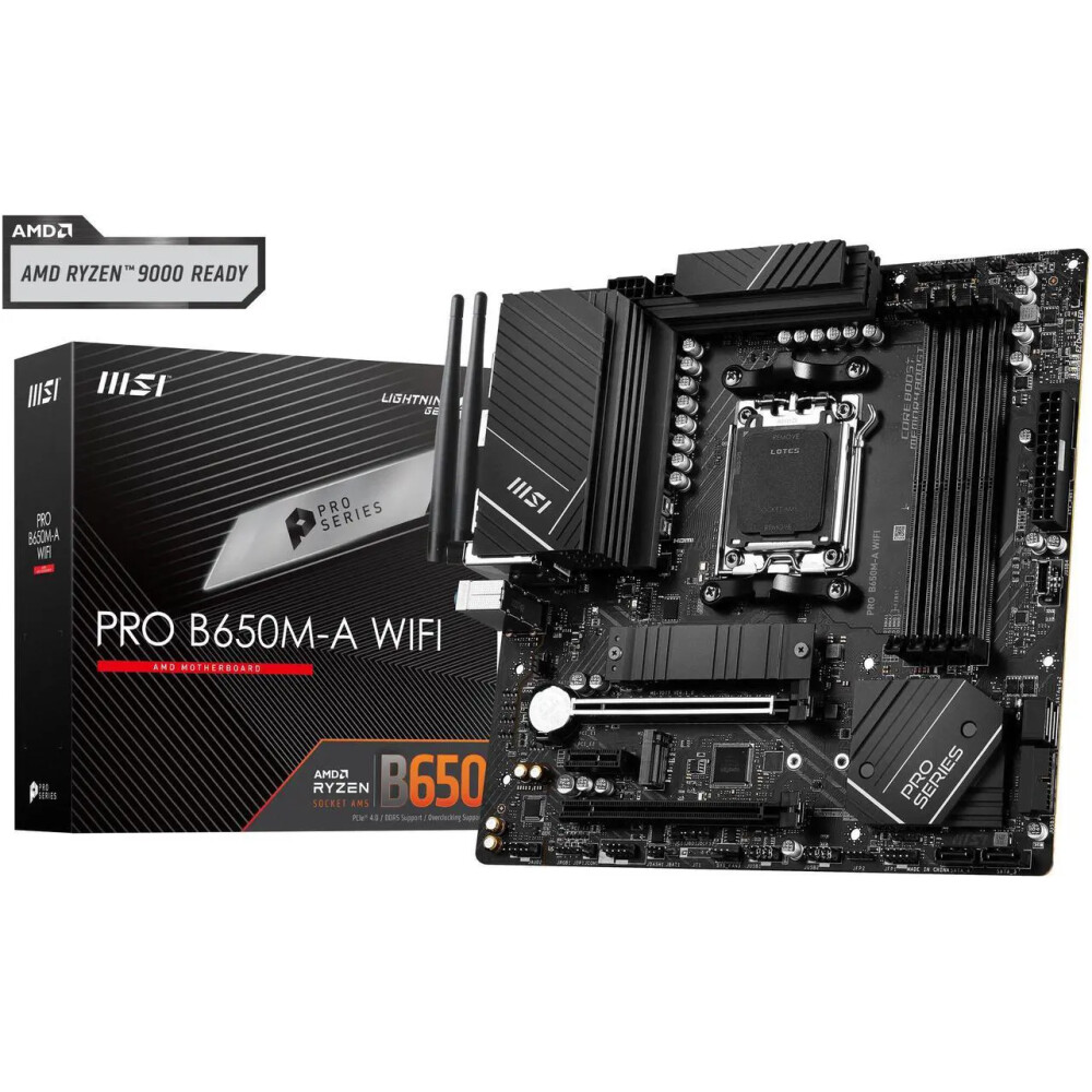 Motherboard MSI PRO B650M-A WiFi Socket AM5 Micro ATX - Imagen 1