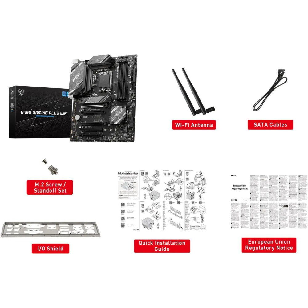 Motherboard MSI B760 GAMING PLUS WIFI Socket LGA 1700 ATX - Imagen 7