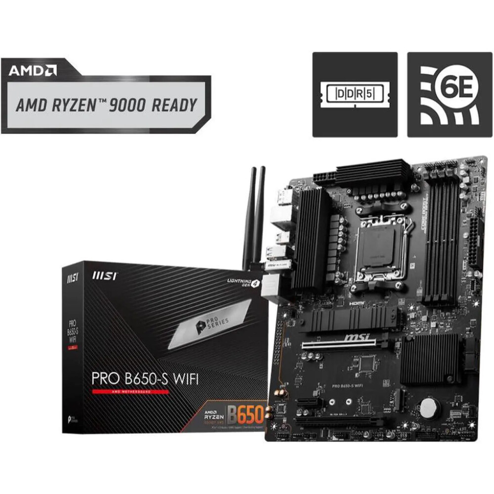 Motherboard MSI PRO B650-S WIFI Socket AM5 ATX - Imagen 1