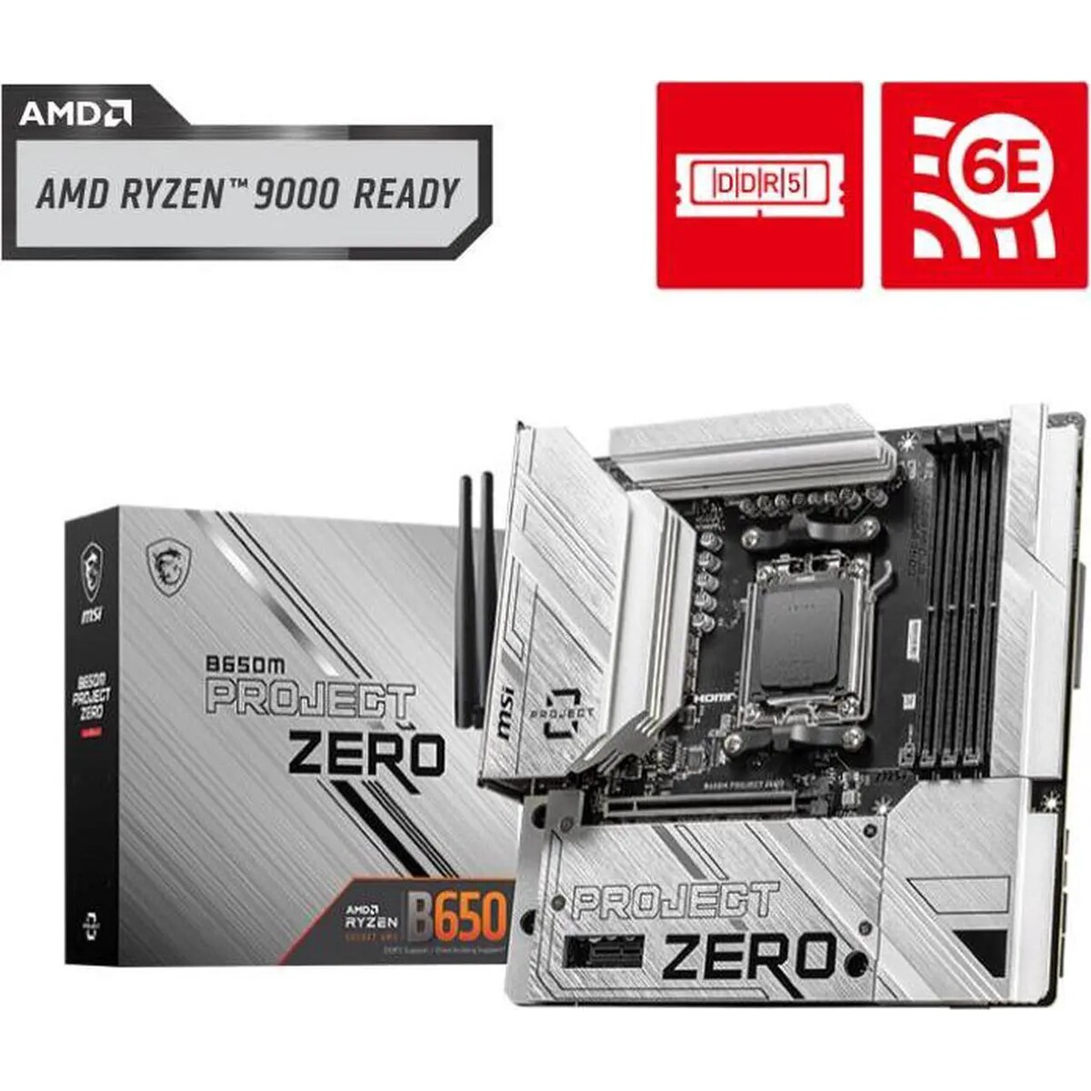 Motherboard MSI B650M PROJECT ZERO AM5 Micro ATX