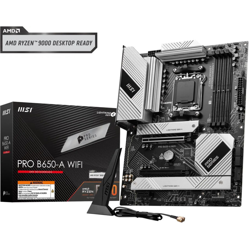 Motherboard MSI PRO B650-A WIFI Socket AM5 ATX - Imagen 1