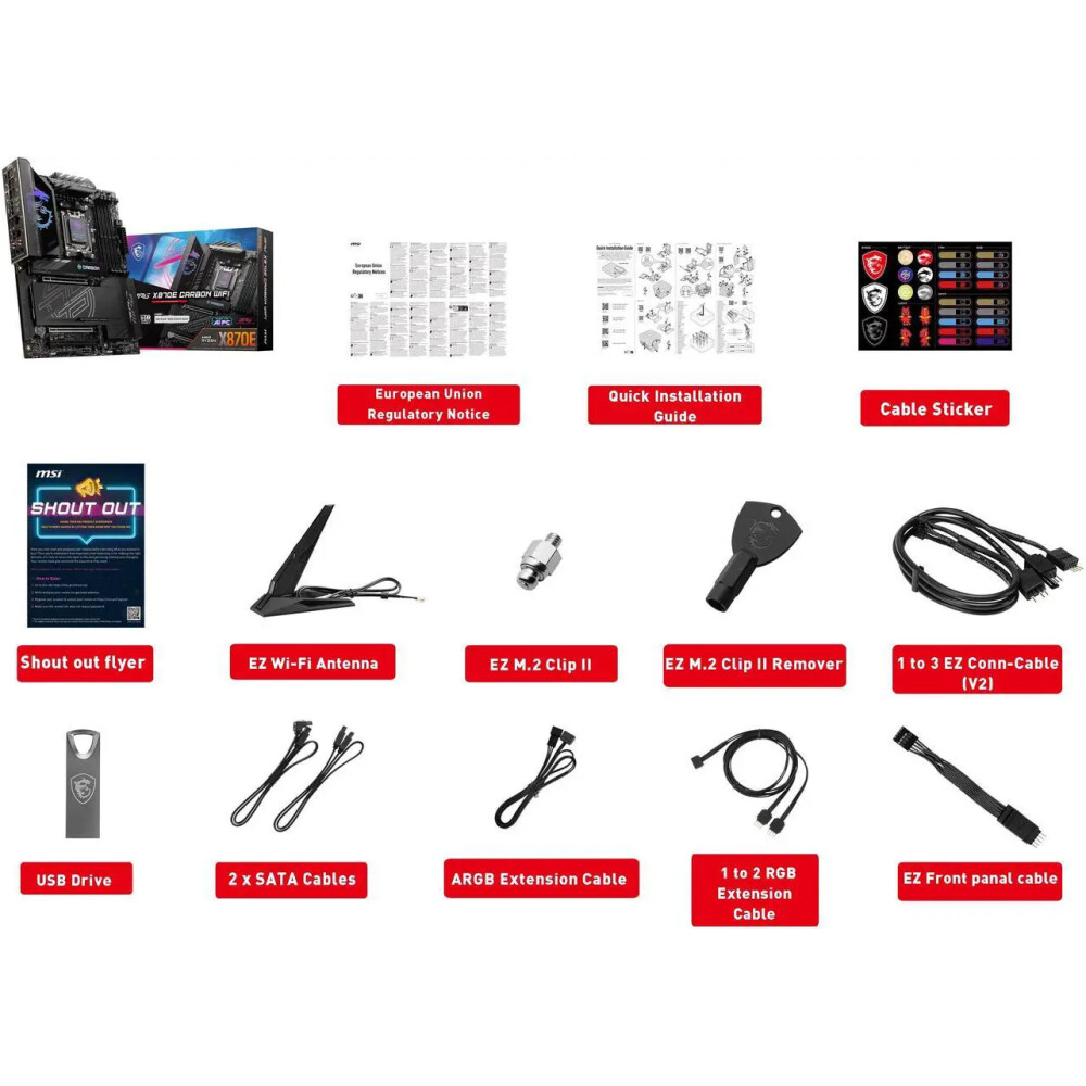 Motherboard MSI MPG X870E CARBON WiFi Socket AM5 ATX - Imagen 8