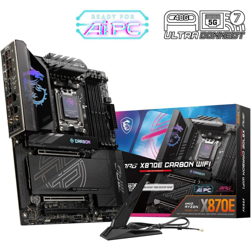 Motherboard MSI MPG X870E CARBON WiFi Socket AM5 ATX - Imagen 1