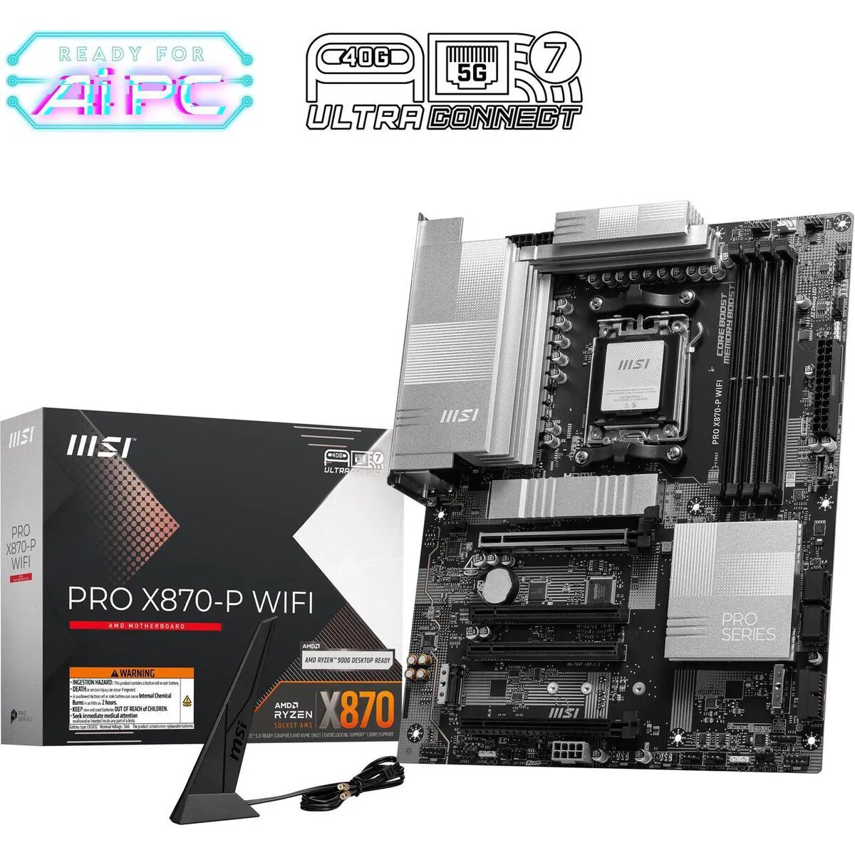 Motherboard MSI PRO X870-P WiFi Socket AM5 ATX