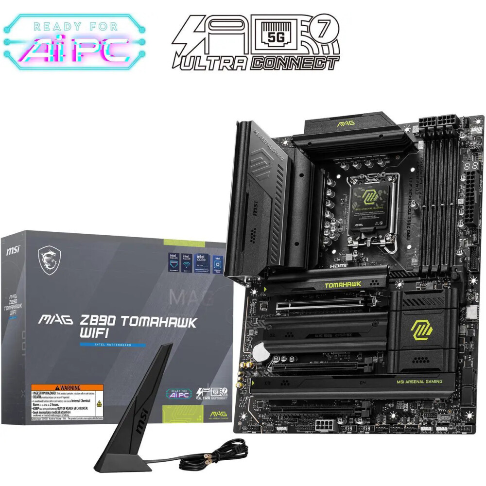 Motherboard MSI MAG Z890 TOMAHAWK WIFI Socket LGA1851 ATX - Imagen 1
