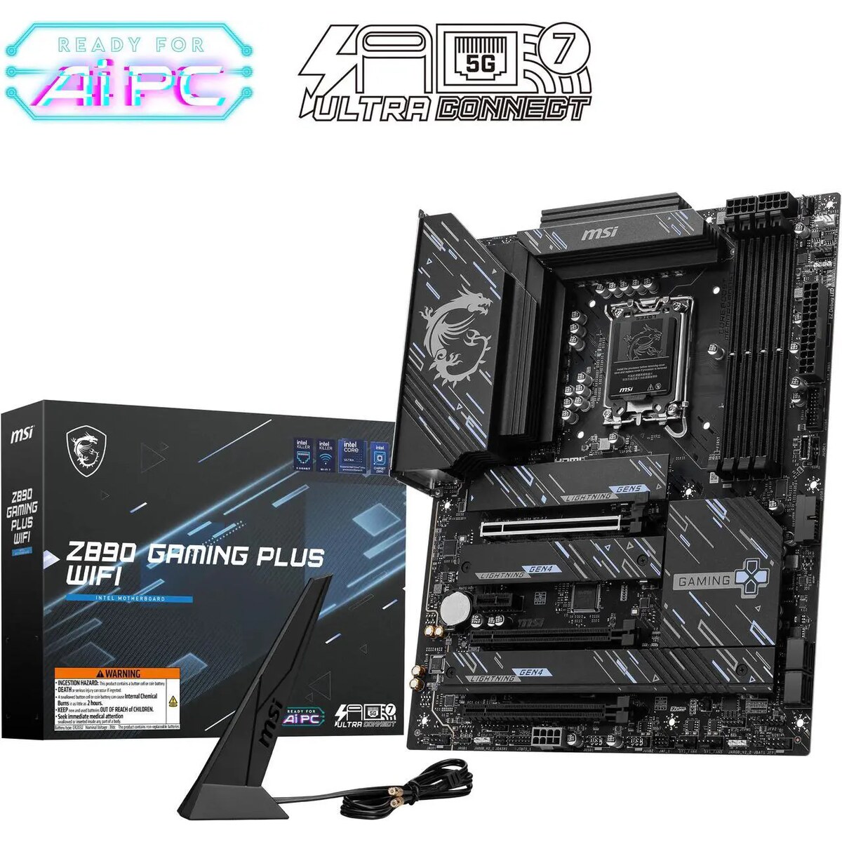 Motherboard MSI Z890 GAMING PLUS WIFI Socket LGA 1851 ATX