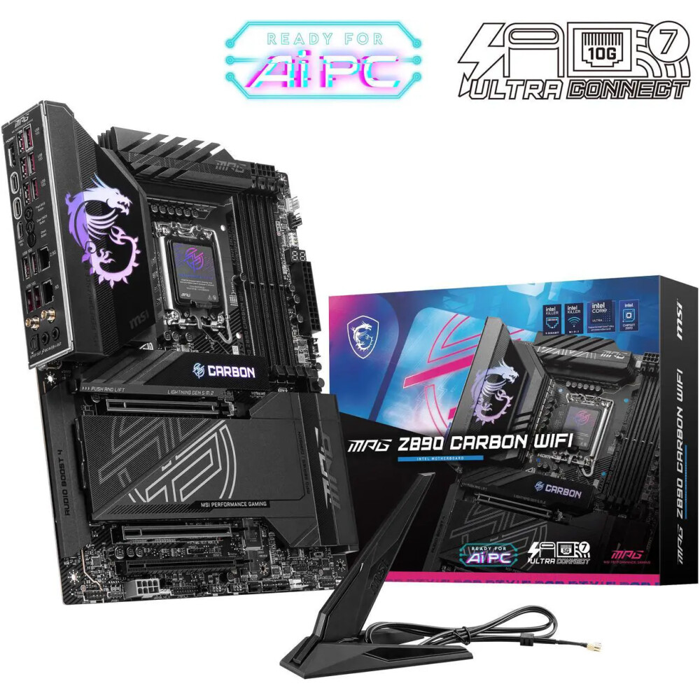 Motherboard MSI MPG Z890 CARBON WIFI Socket LGA1851 ATX - Imagen 1
