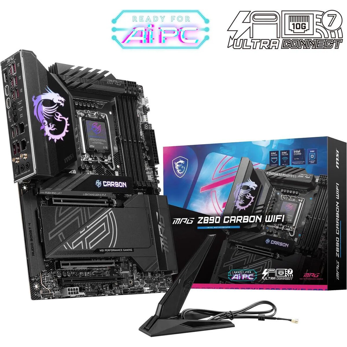 Motherboard MSI MPG Z890 CARBON WIFI Socket LGA1851 ATX