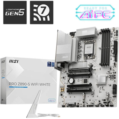 Motherboard MSI PRO Z890-S WIFI WHITE Socket LGA1851 ATX