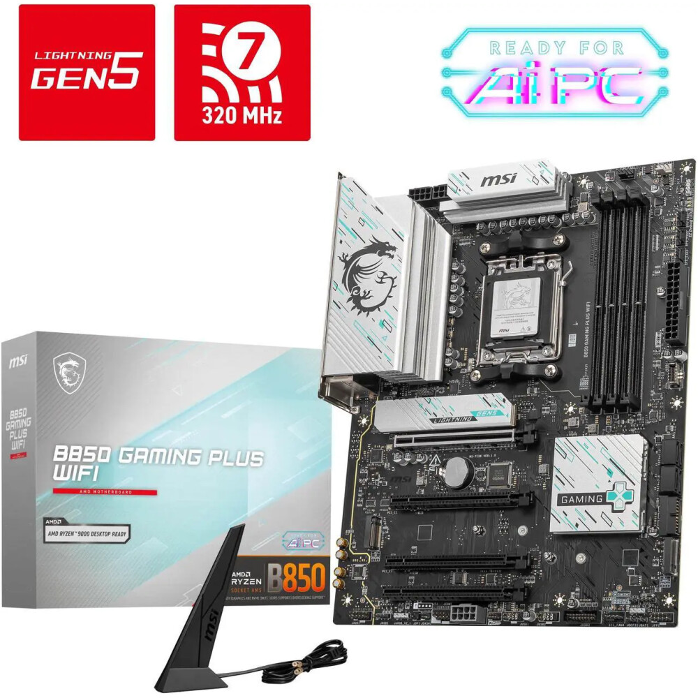 Motherboard MSI B850 GAMING PLUS WIFI Socket AM5 ATX - Imagen 1