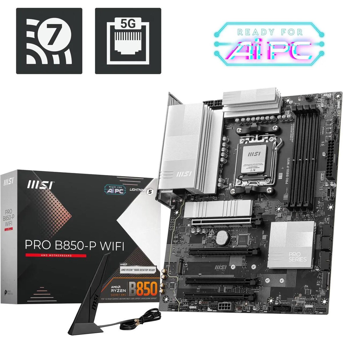 Motherboard MSI PRO B850-P WiFi AM5 ATX