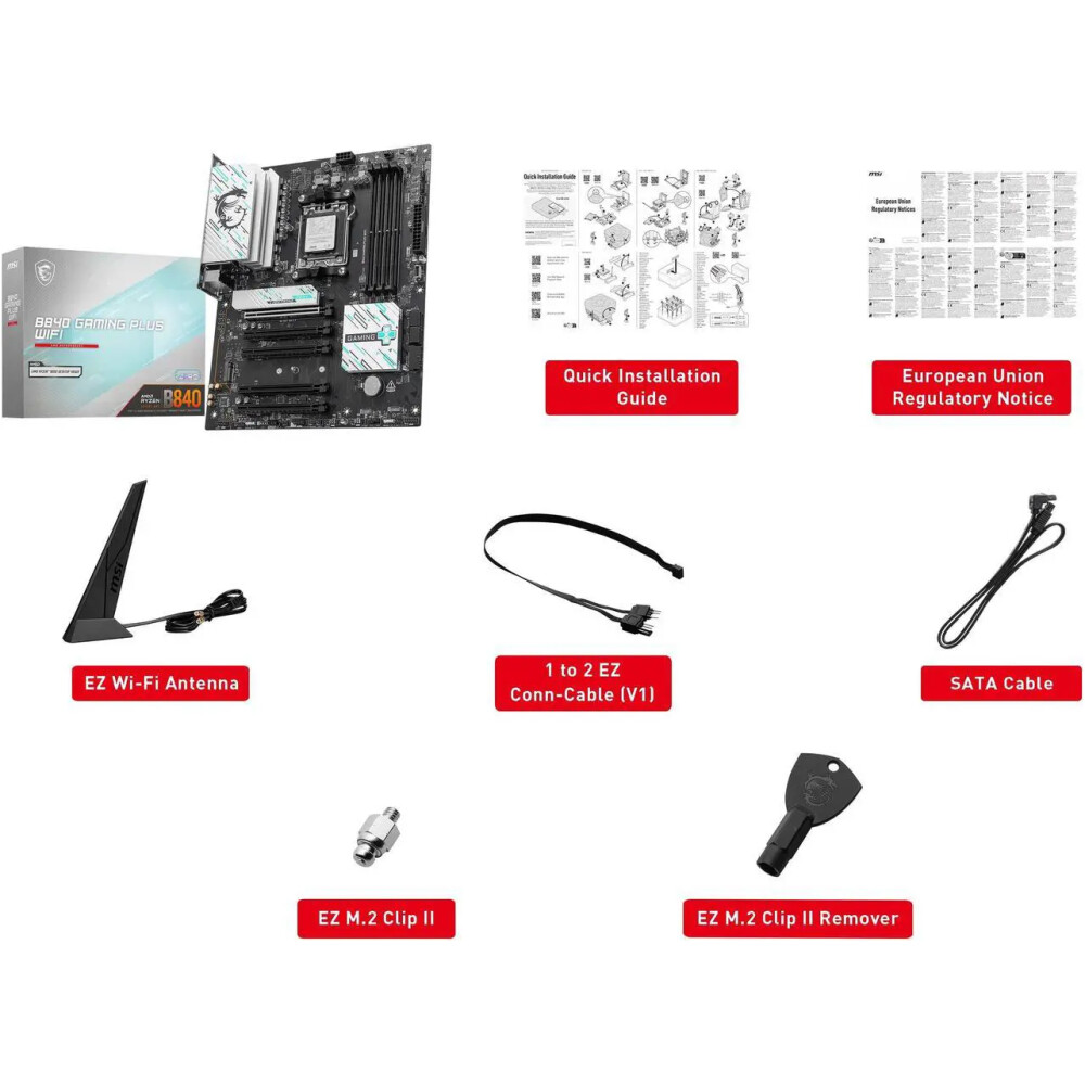 Motherboard MSI B840 GAMING PLUS WIFI Socket AM5 ATX - Imagen 7